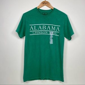 The University of Alabama Crimson Tide Short Sleeve Tee Green Size Small